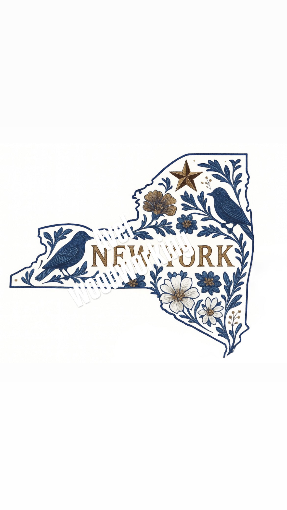 State Sublimated Chinoiserie ornament