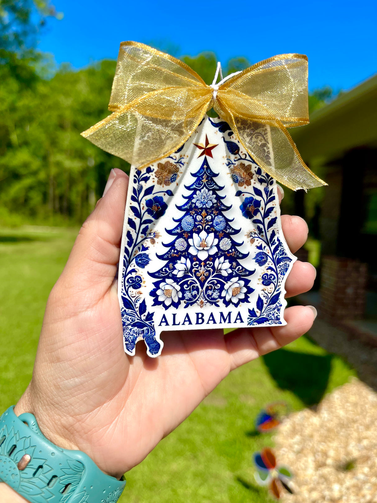 State Sublimated Chinoiserie ornament