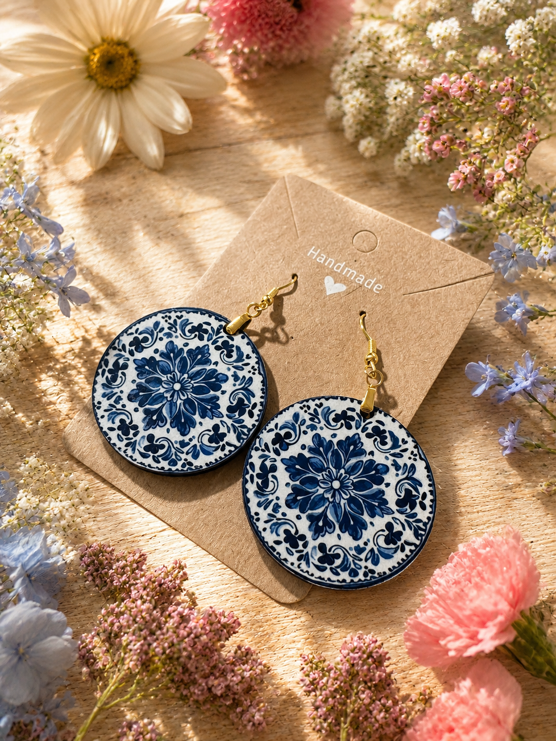 Chinoiserie Circular Earrings