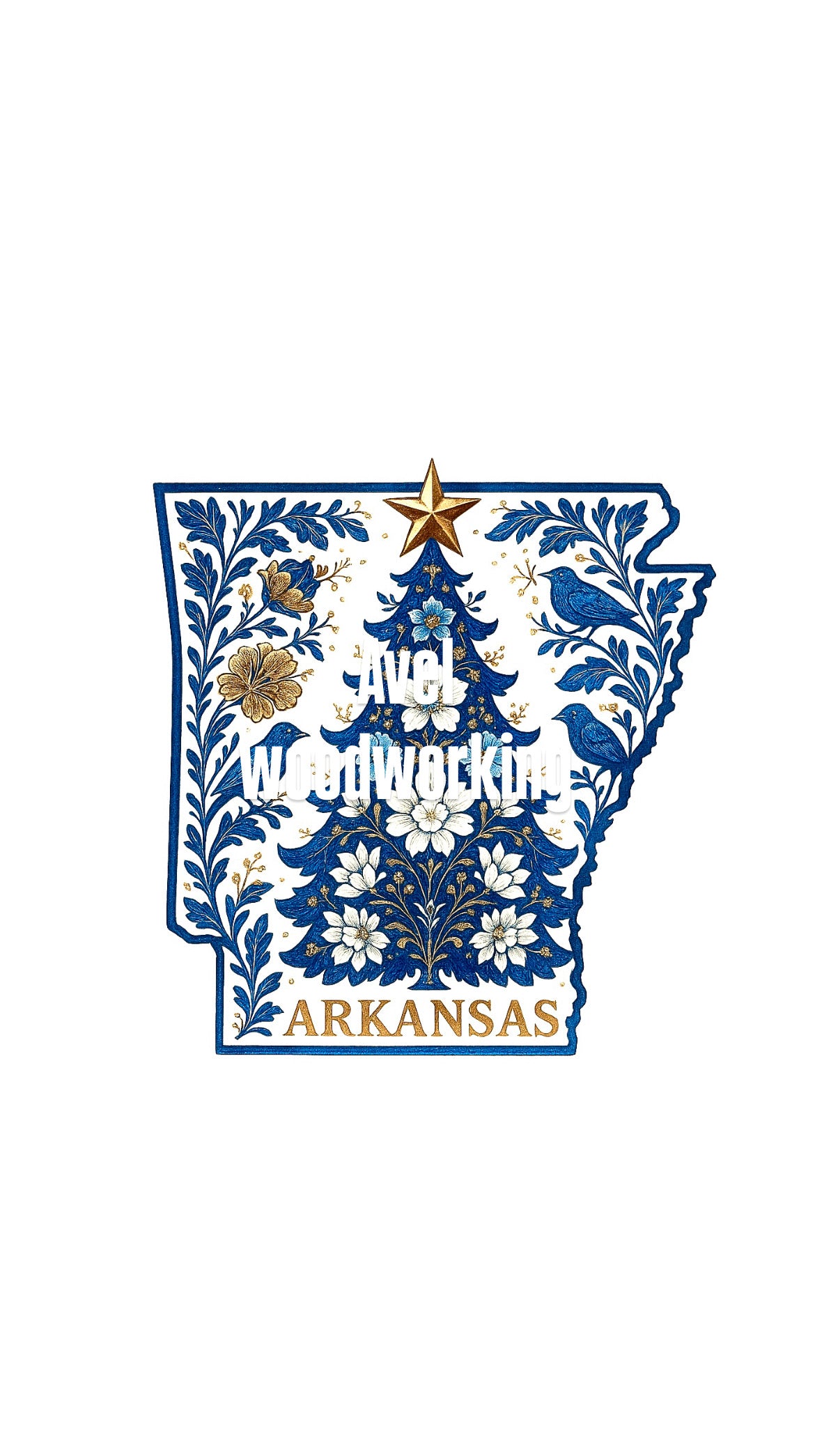 State Sublimated Chinoiserie ornament