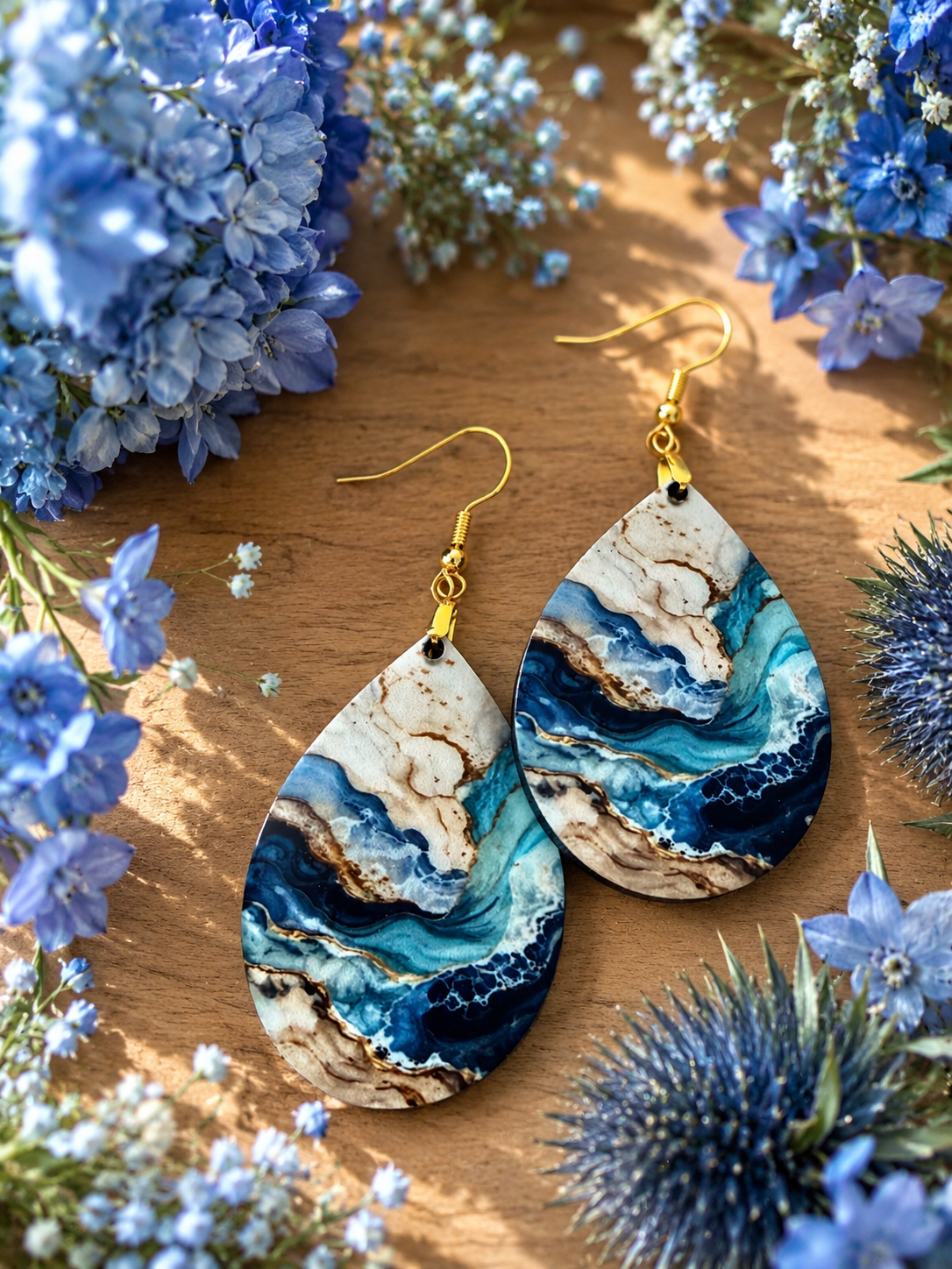 Beach Wave Tear Drops