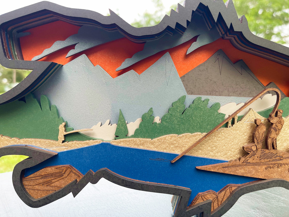 9 Layer Fish Mandala