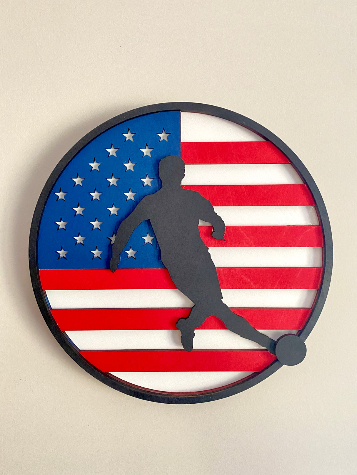 Soccer Inspired Wall Hanger