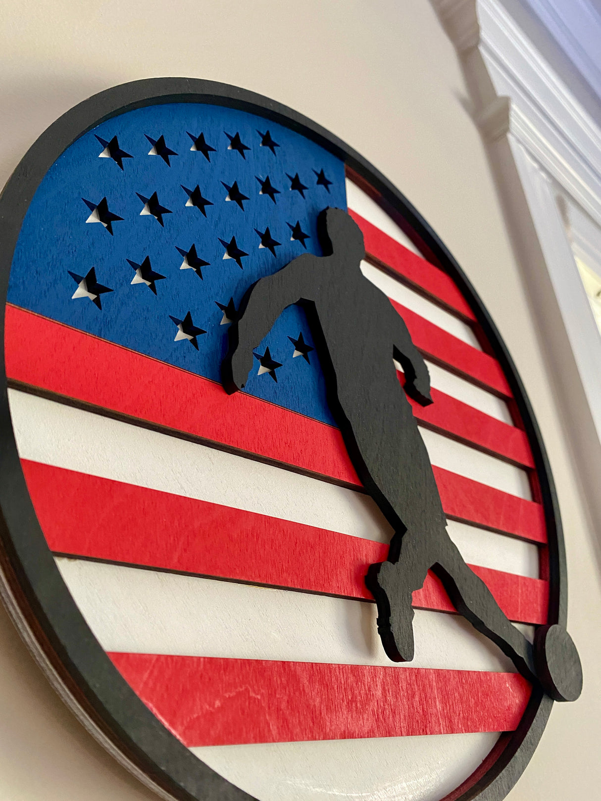 Soccer Inspired Wall Hanger