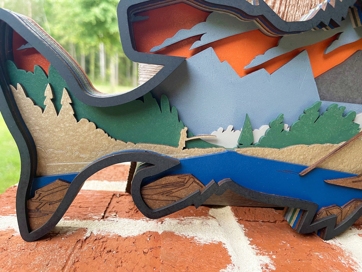 9 Layer Fish Mandala