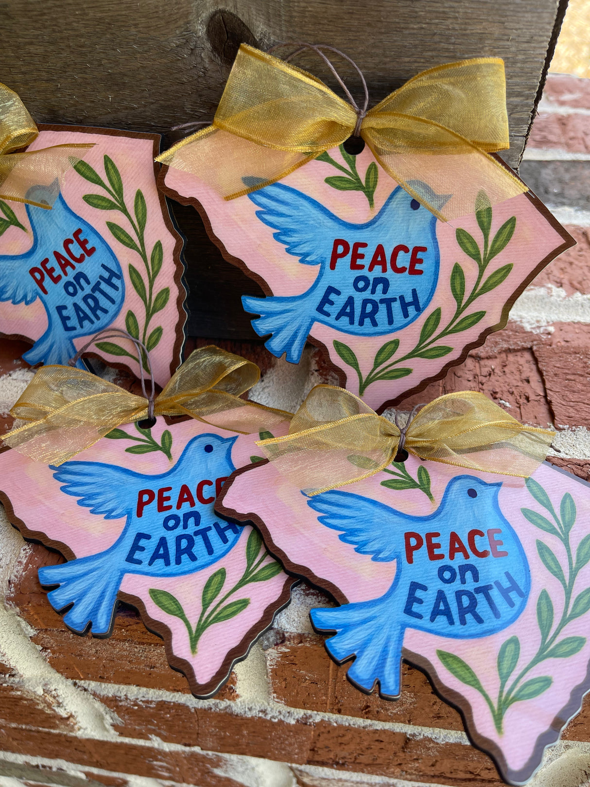 Peace on Earth State Ornament