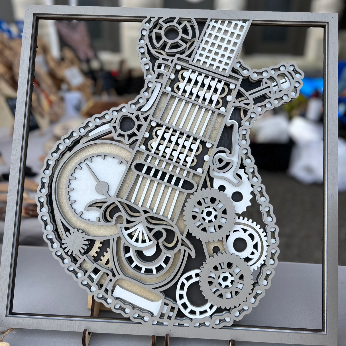 Mandala Guitar Decor