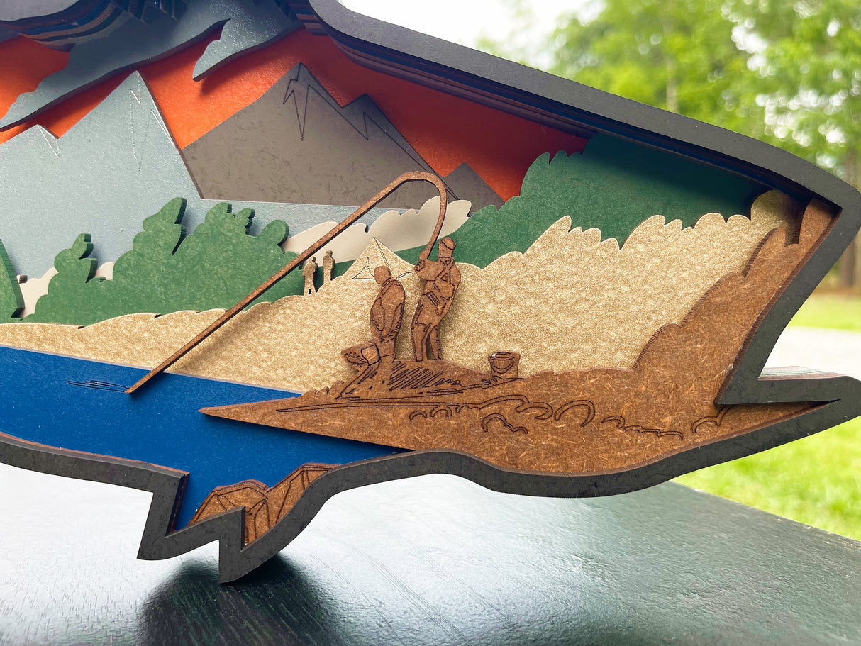 9 Layer Fish Mandala