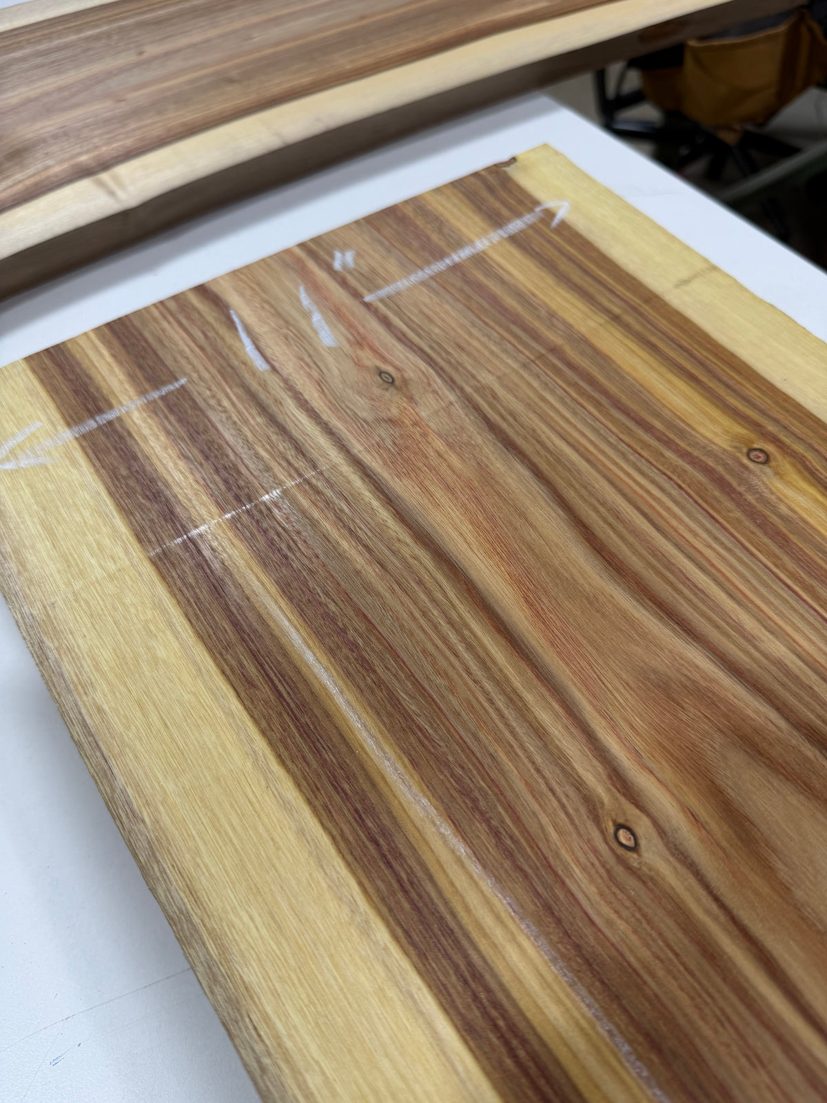 Canarywood Live Edge Slab #CW-005 – 11” × 50” × 5/4”
