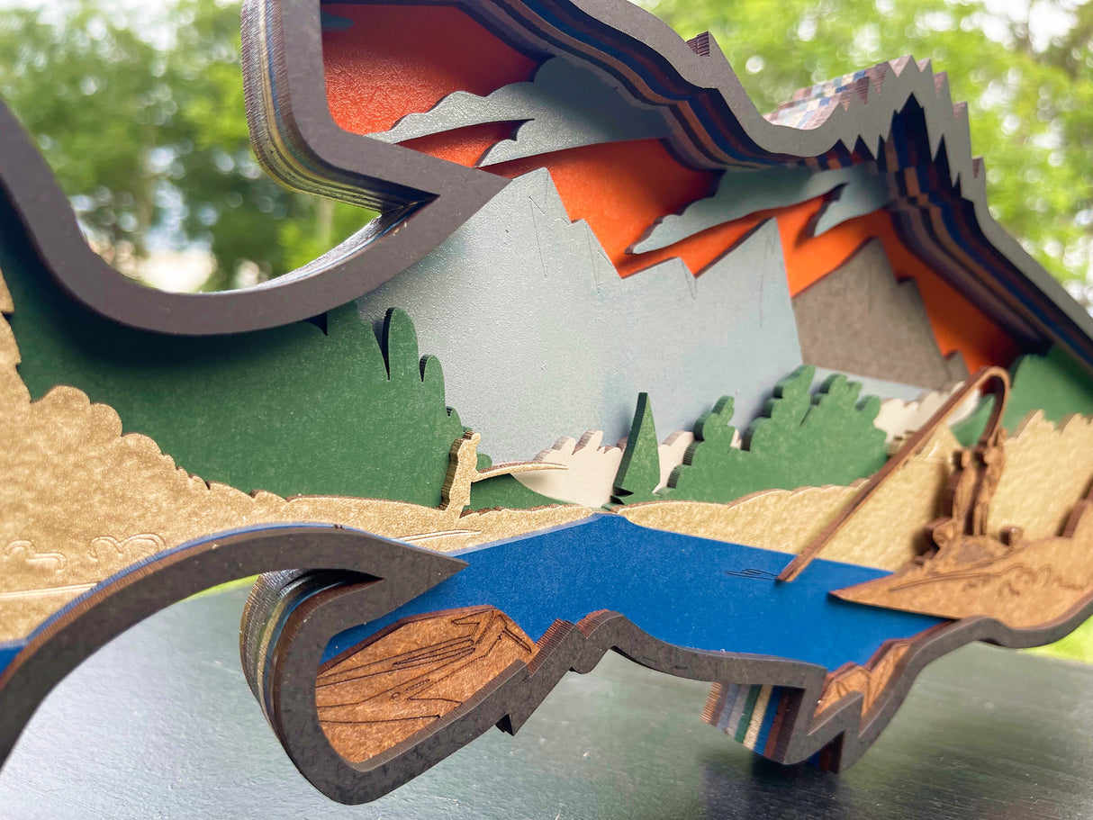 9 Layer Fish Mandala