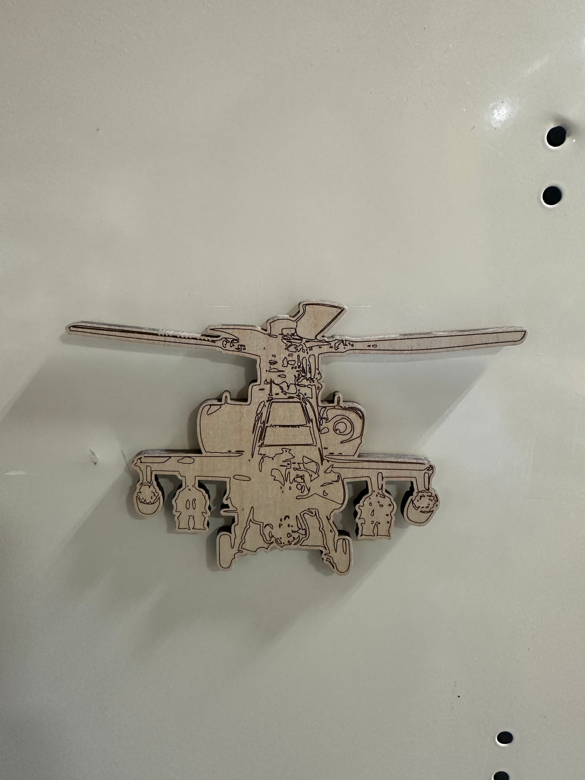 Helicopter Engraved Cut-Outs
