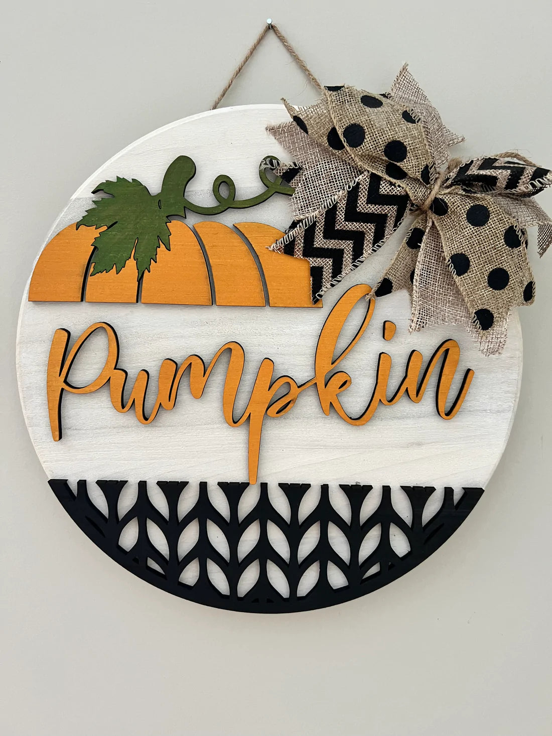 Pumpkin Wall Hanger