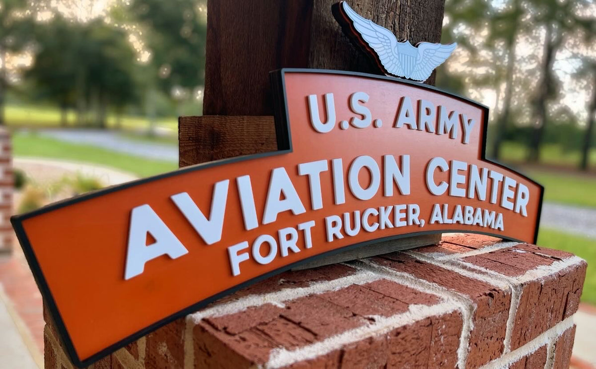 Fort Rucker Original Signage – AVEL Woodworking