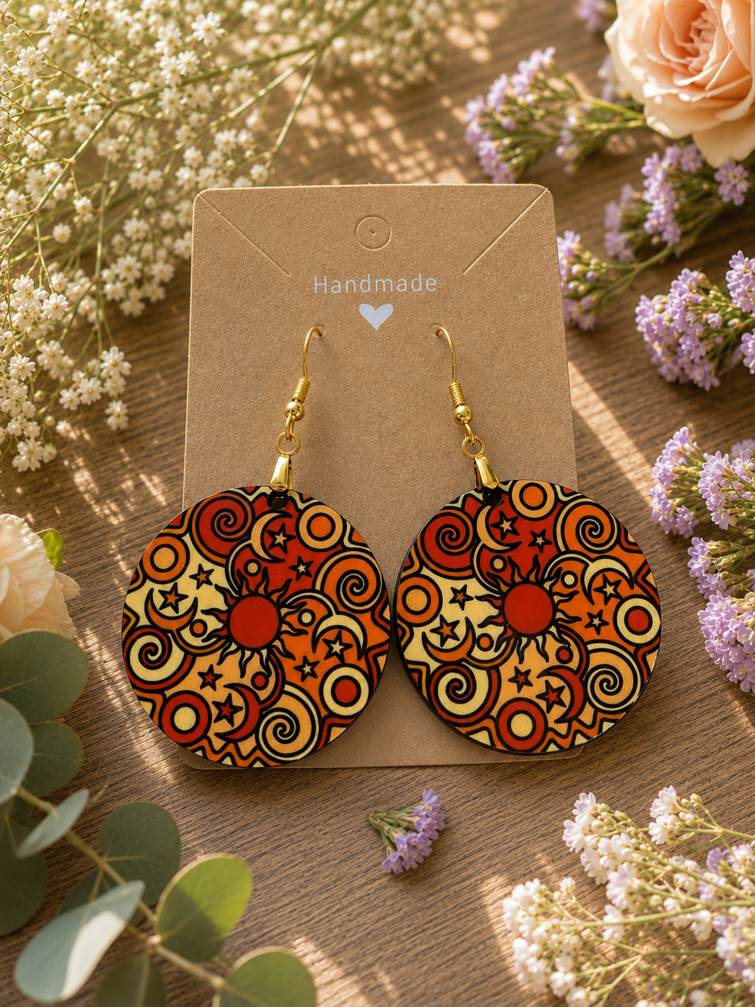Groovy Hipster Circular Earrings