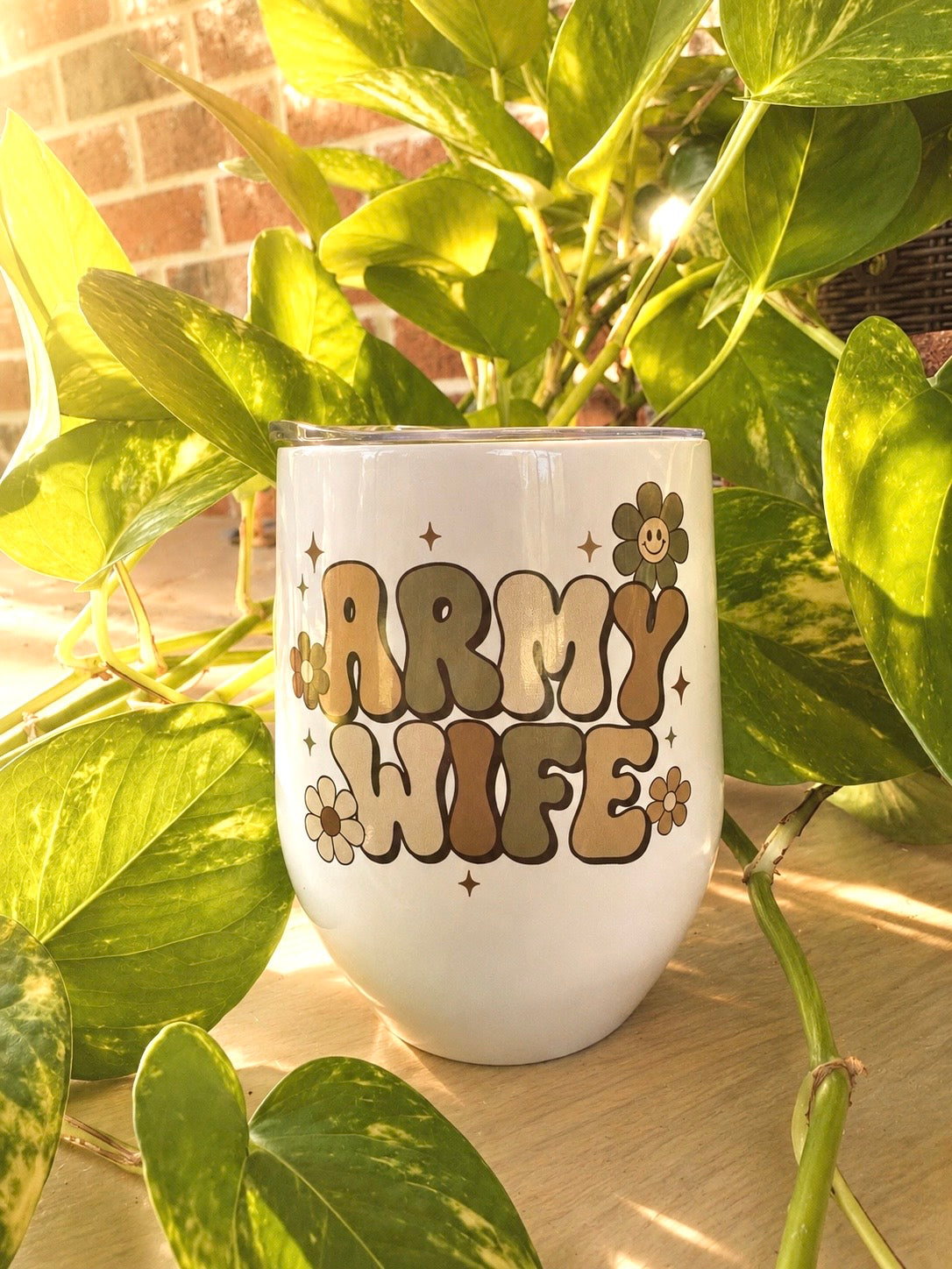 Army Wife Tumbler Cup