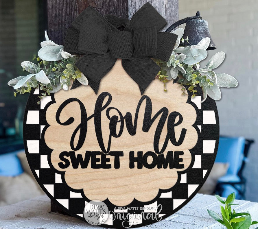 “HOME” Sweet Home Door Hanger