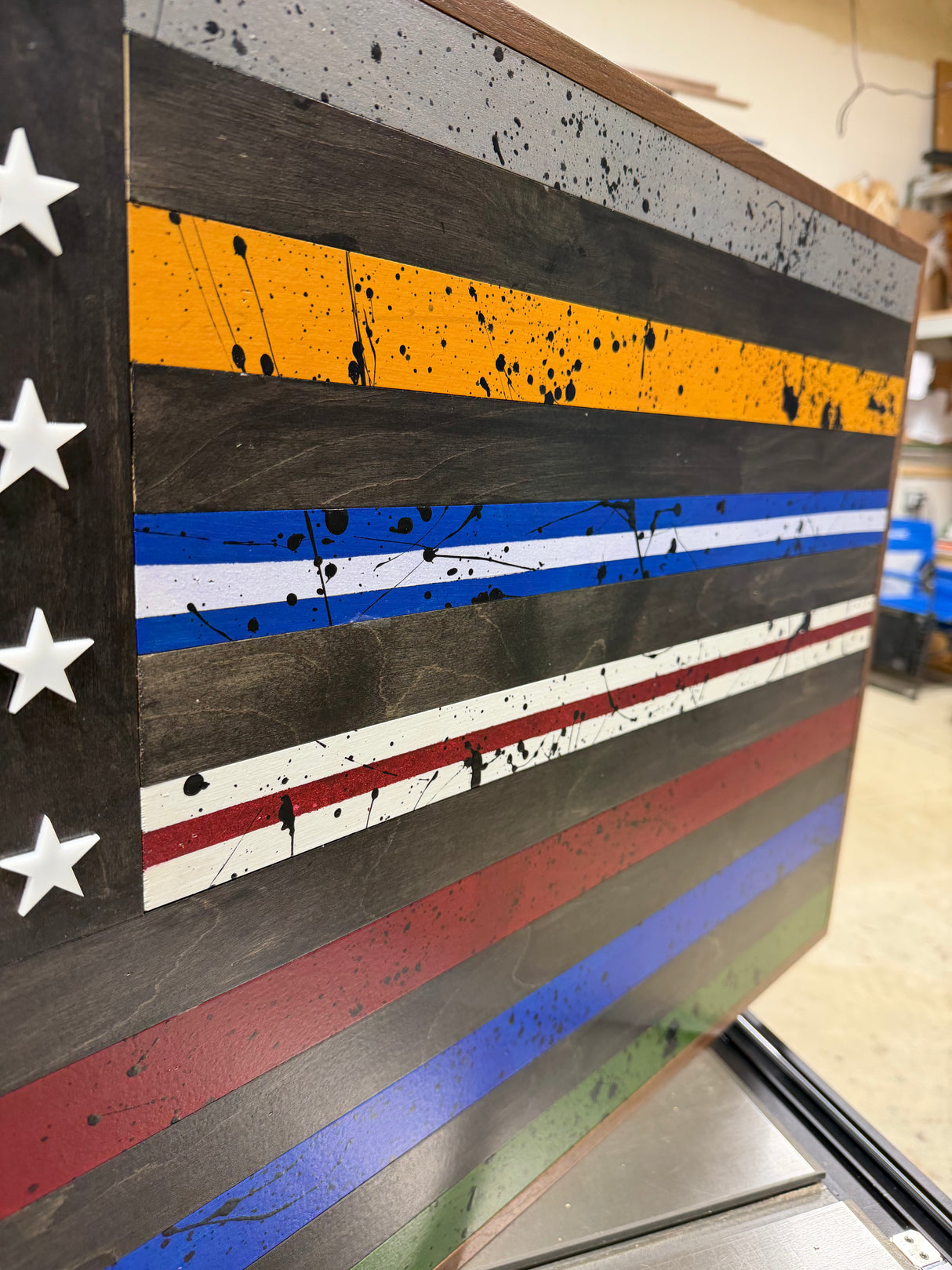 "No One Fights Alone" American Flag