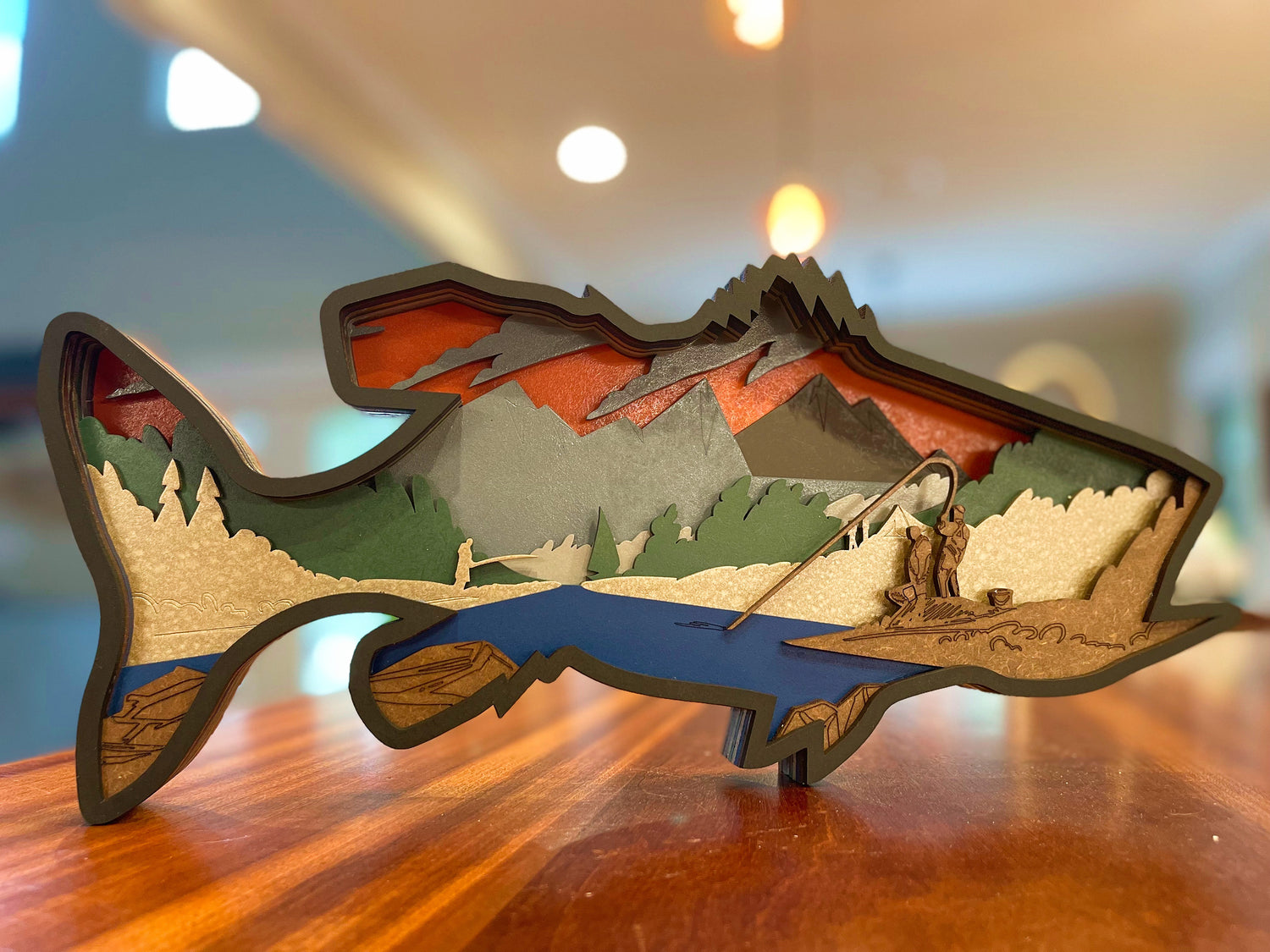 9 Layer Fish Mandala – AVEL Woodworking