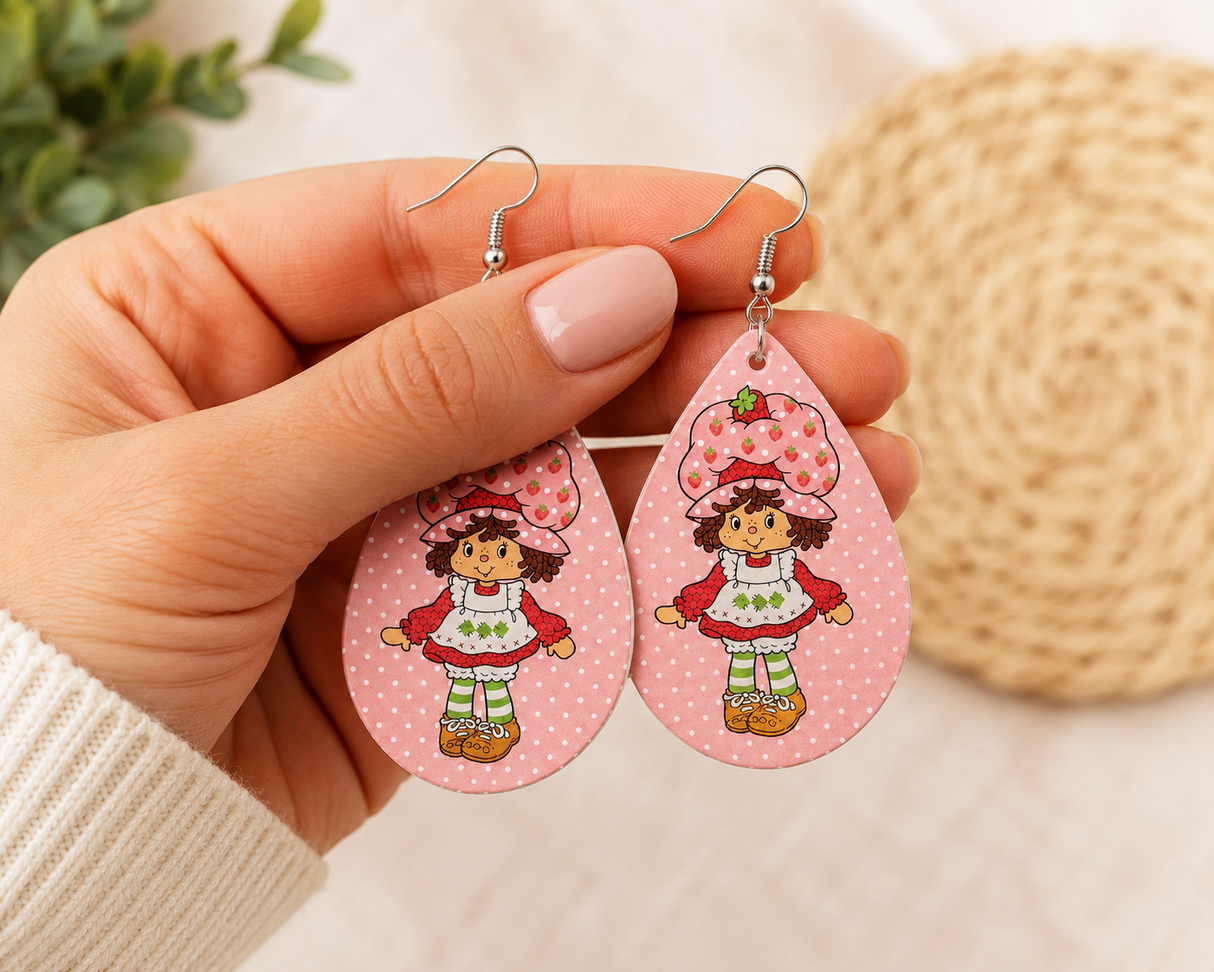 Pink Berry Earrings