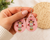Pink Berry Earrings