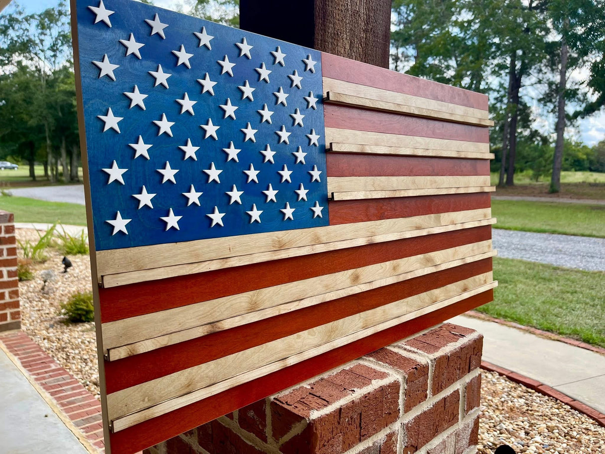 Large American Flag Coin Holder