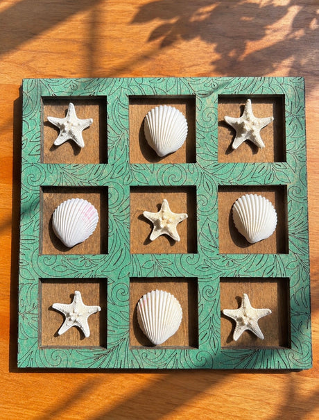 Seashell Tic Tac Toe Board