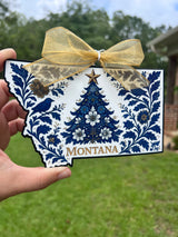 State  Sublimated Chinoiserie ornament