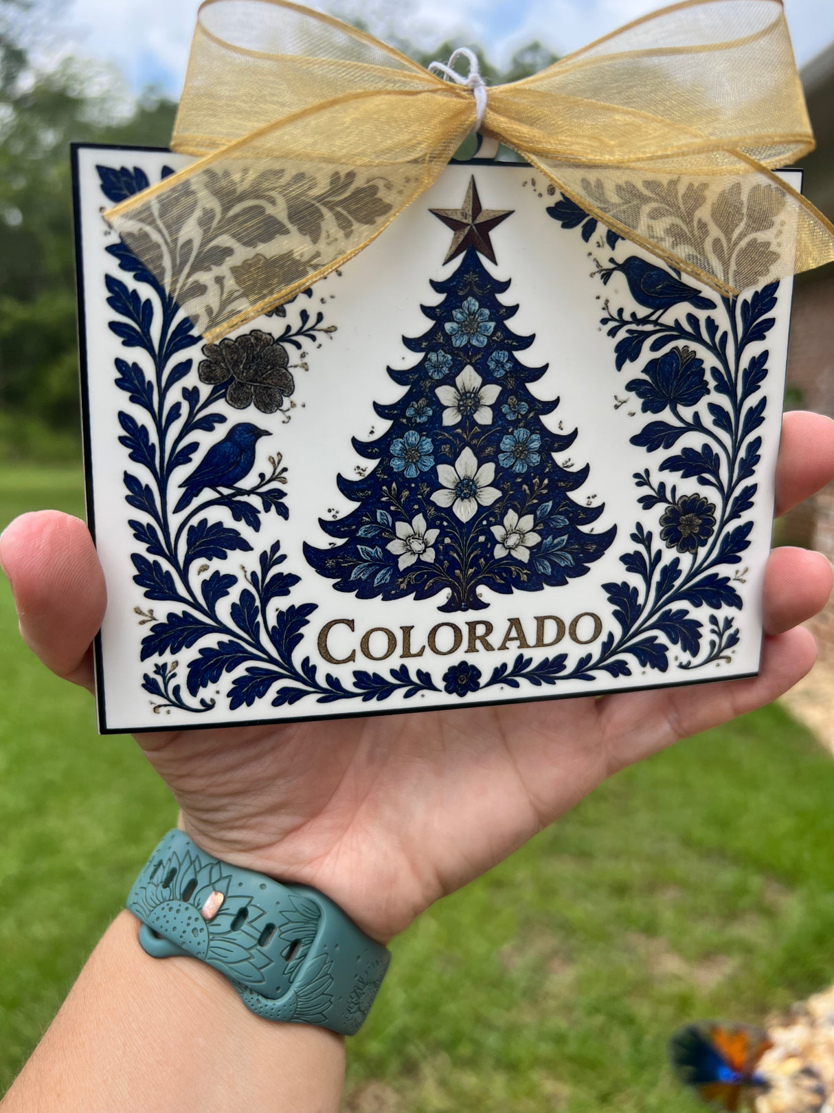 State  Sublimated Chinoiserie ornament