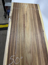 Canarywood Live Edge Slab #CW-002 – 14” × 50” × 5/4”