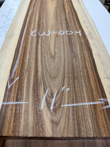 Canarywood Live Edge Slab #CW-004 – 11” × 50” × 5/4”