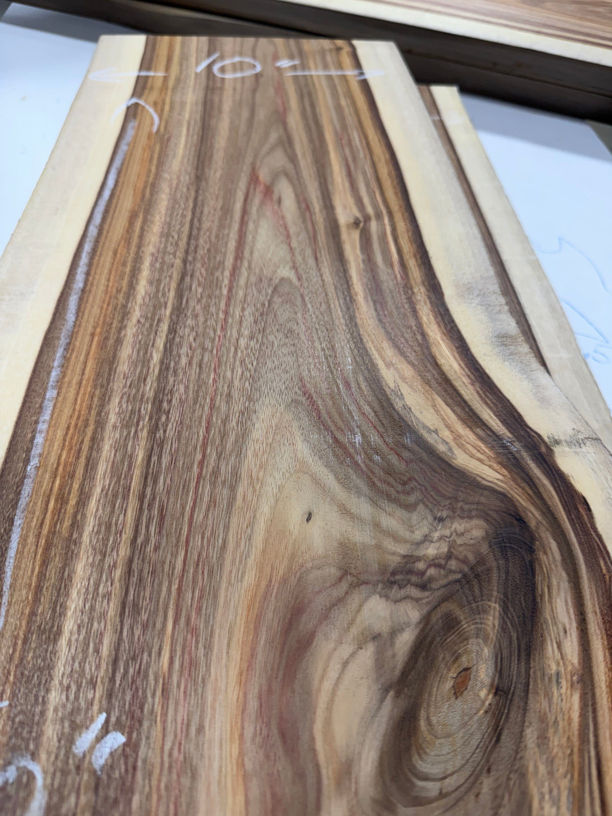 Canarywood Live Edge Slab #CW-004 – 11” × 50” × 5/4”