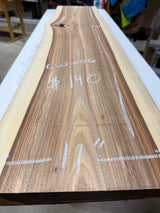 Canarywood Live Edge Slab #CW-006 – 11” × 50” × 5/4”