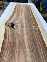 Canarywood Live Edge Slab #CW-006 – 11” × 50” × 5/4”