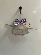 Helicopter Engraved Cut-Outs