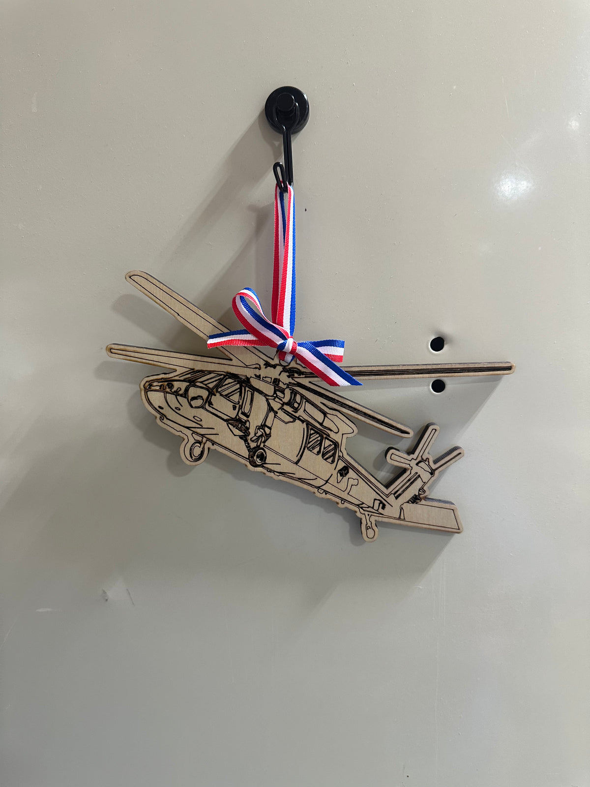 Helicopter Engraved Cut-Outs