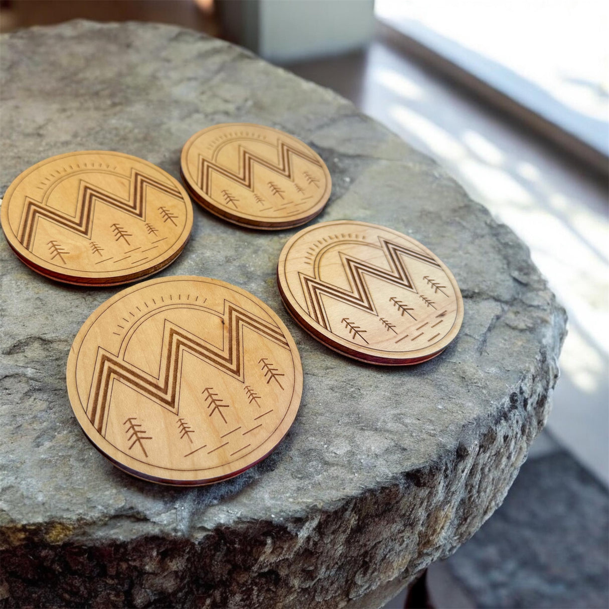 Laser Engraved Coasters