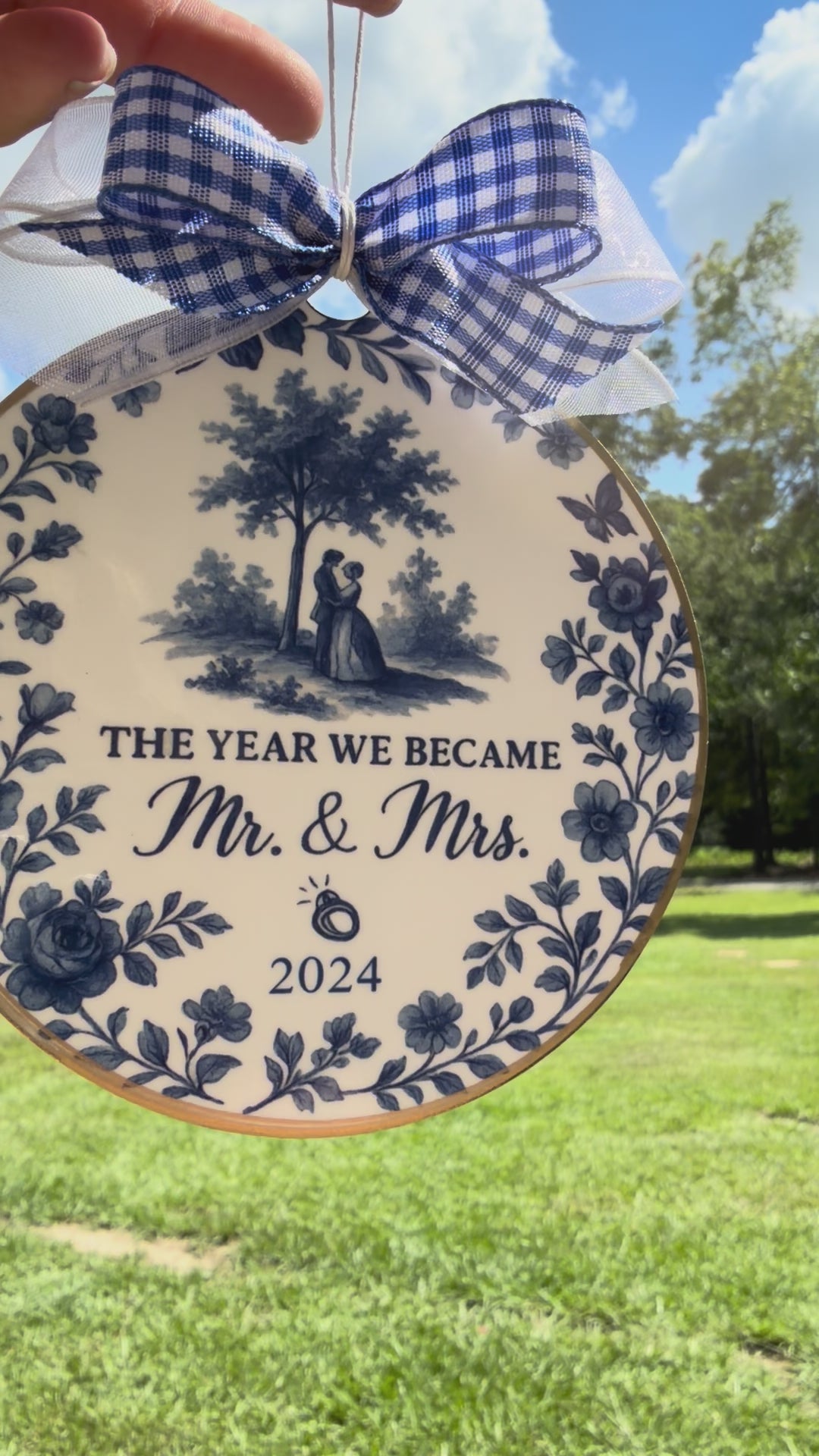 Wedding Ornament (Customizable)